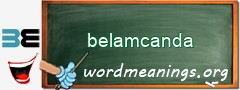 WordMeaning blackboard for belamcanda